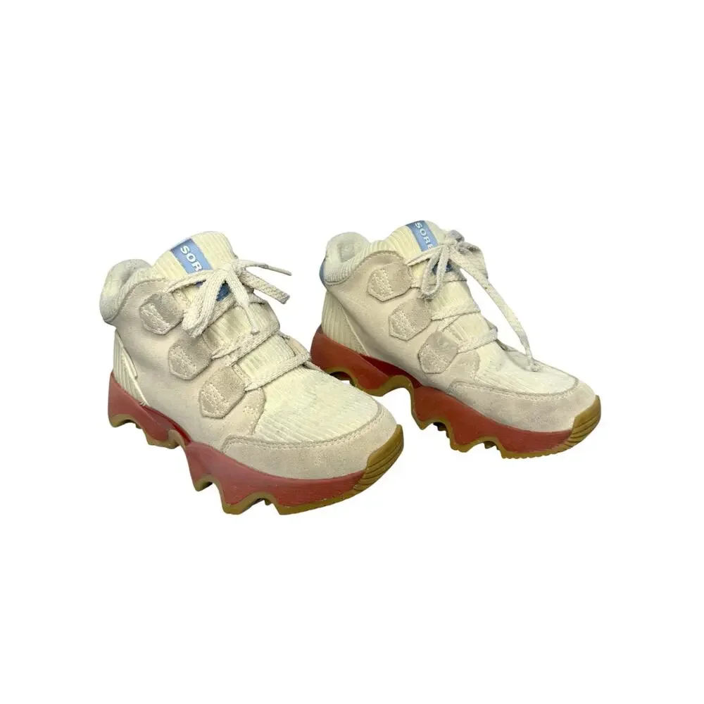 Sorel Kinetic Impact Caribou Plus Waterproof Sneaker Boot Cream Honey White 6